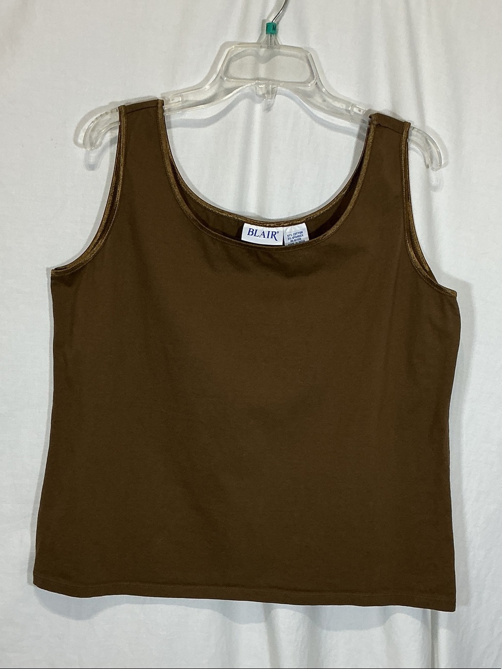 Blair Brown Scoop Neck Tank Top